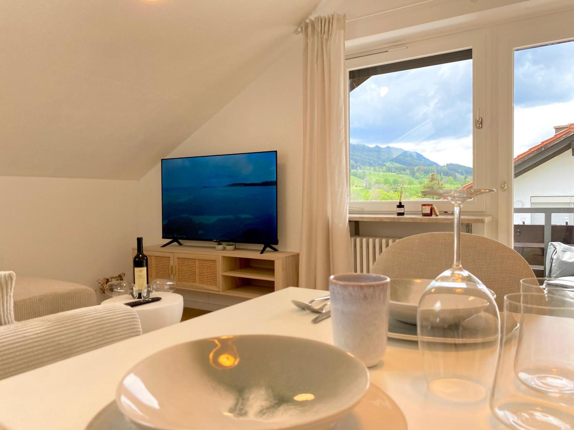 Best Butler Alpspitz Apartment Kueche Parken Balkon 内森尔旺 外观 照片